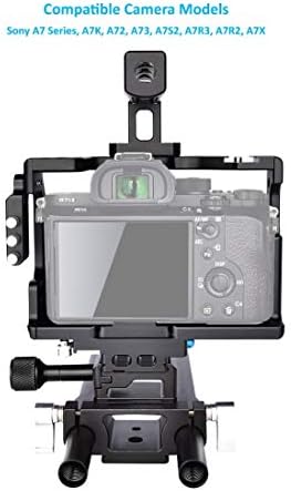 Комплет за кафез на камера Annsm за сериите Sony A7, како што се A7K, A72, A7R2, A7SII, A7R3, A7X итн.