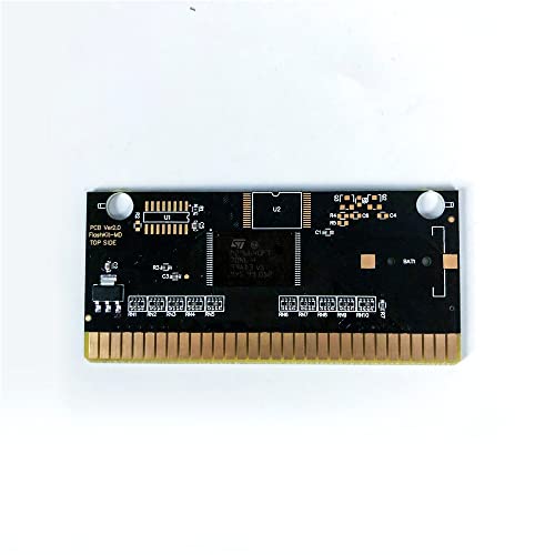 Адити крал на чудовишта 2 - САД етикета Flashkit MD Electless Gold PCB картичка за Sega Genesis Megadrive Video Game Console