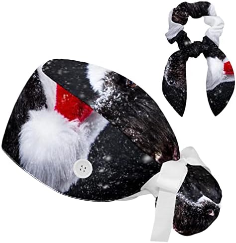 Божиќно еднорог фламинго диносаурус лебед алпака Работна капа прилагодлива капаче за чистење со лак за коса за медицинска сестра и доктор