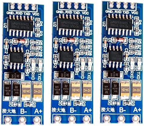 WWZMDIB 3PCS TTL до RS485 Модул 3.3V-5.5V 485 до сериски UART ниво на меѓусебна конверзија хардвер за автоматска контрола на проток