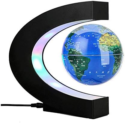 N/A Sumpent World Map Floating Globe Home Office Decor Gadgets за домашни подароци за Божиќ