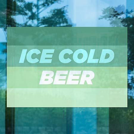 CGSignLab | Ледено ладно пиво -Модерен градиент Влечење на прозорецот | 30 x20