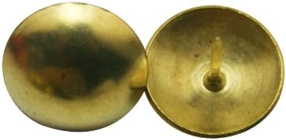 Fenggtonqii Round Големи глави нокти со дијаметар од 19мм боја златна пакет од 10