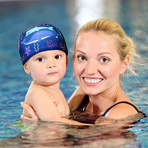 3 парчиња деца пливање капачиња за момчиња девојчиња на возраст од 2-12 капачиња за пливање капа за деца за деца за пливање за деца за млади за