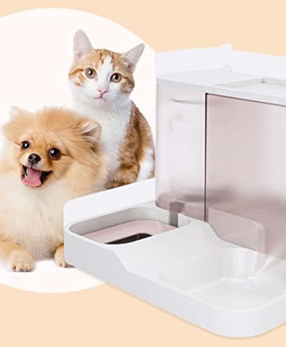 Автоматска вода за пиење со мачки за пиење, хранење на кучиња, сè-во-едно, обезбедува суво и влажно раздвојување