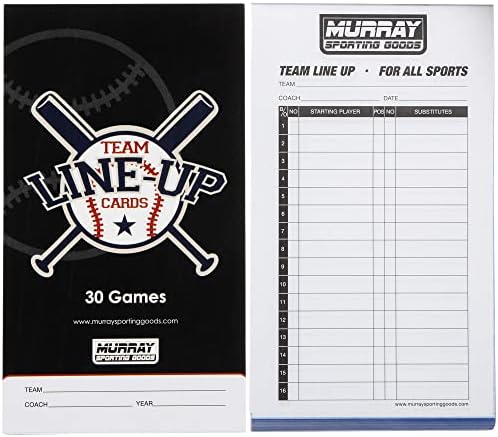 Мареј Спортинг Стоки Бејзбол/Софтбол Постава Картички - 30 Игри со 16 Плеер Списокот Постава Лист