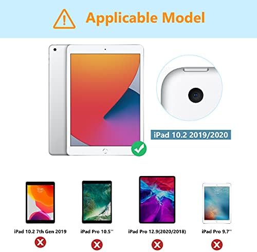Case Nillkin за iPad 9-ти/8-та/7-та генерација 10.2 инчи 2021/2020/2019, [капакот на слајд камера, вграден држач за моливи] PU
