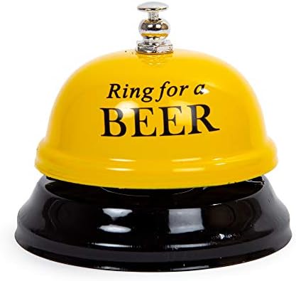 Truu Дизајн Новист забавен забавен замолчен прстен за подароци за пиво, жолта 3 x 2,5 инчи