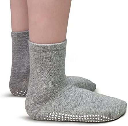 Детски чорапи за деца TPHON со Grippers за момчиња девојчиња, чорапи кои не се лизгаат со момчиња од 15 пара парчиња пола со перничиња