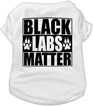 Црните лаборатории се важни кошула за кучиња - маица за кучиња за печатење на животни - смешна облека за кучиња