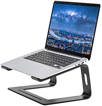 Стенд за лаптоп AtastaryLab, алуминиумски лаптоп монтиран компјутер, ергономски штанд за биро, одвојлив лаптоп за лаптоп, држач за лаптоп,