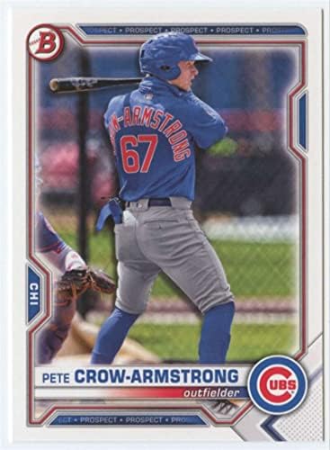 2021 Bowman Draft BD-12 Pete Crow-Armstrong RC RC Dookie Chicago Cubs MLB Baseball Trading Card