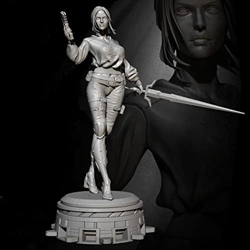 Etriye 75mm 1/24 смола Војник модел Sci-fi планета женски воин воин-диекаст модел на модели /BK597