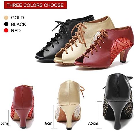 Hipposeus женски чизми на латински танцувачки чевли за танцување за танцување чизми за перформанси, модел L264