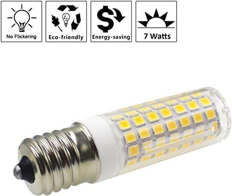 Ssxbf E17 Dimmable LED 7w Микробранова Печка Сијалица - Средно База LED Апаратот Светлина, AC110V120V, Топло Бело 3000K, 8206232A Керамички,