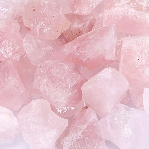 Пакет на врвот Плаза - 2 артикли: Роуз кварц заздравувачки кристали жица завиткана на природно агат парчиња основни камења дрво и големи 1 природни сурови камења кри