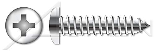 M2.9 x 9,5 mm, DIN 7981 / ISO 7049, метрички, метални завртки за лим за самопочит, погон на тава Филипс, целосна нишка, А2 не'рѓосувачки челик