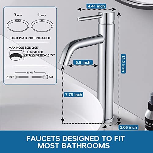 Satico Faucet Faucet Faucet 1 Deck Mount Mount Centerset Faucet, F40119h