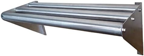 КПС Комерцијална тубуларна wallидна полица од не'рѓосувачки челик 14 x 48