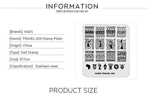 Шаблон за печатење на плочата за нокти за печатот на ноктите