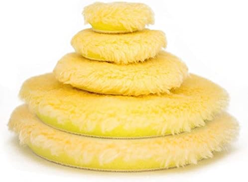 Детали Кинг Рупес Средна жолта волна подлога 90мм/ 3.5in - 6 пакет - Полска подлога - Обезбедете ултра мазно дејство за полирање