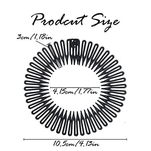 Целосен круг еластичен комбинирај флексибилен пластичен тркалезен чешел еластичен чешел за заби за заби, женски девојки додатоци