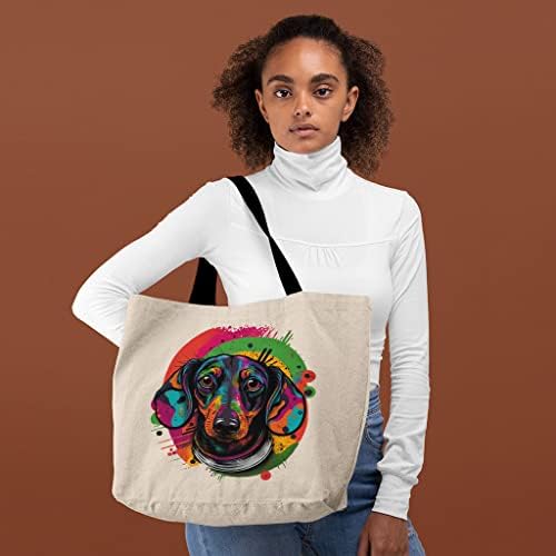 Togубител на кучиња торба за торбичка - торба за купување на графити - печатена торба за тота