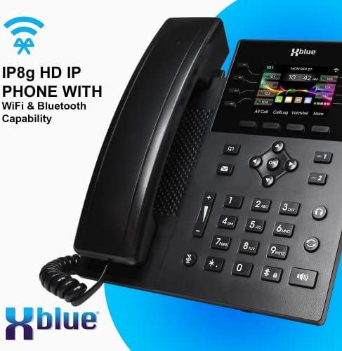 Системски пакет Xblue QB2 со 4 IP8G IP телефони, вклучувајќи авто -придружник, говорна пошта, екстензии на ќелии и далечински телефон