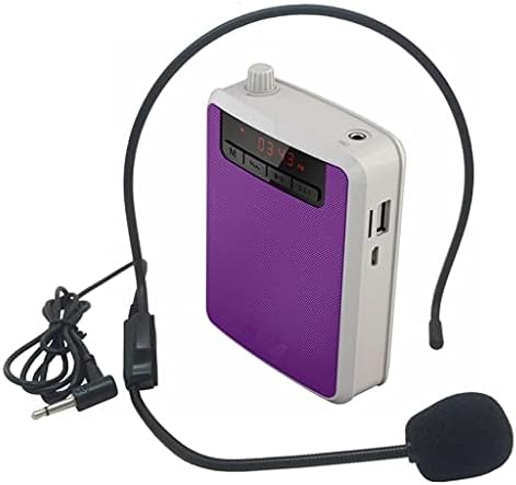 LXXSH Преносен мегафонски глас засилувач на опсегот на половината на половината за поддршка на половината за радио клип FM TF MP3 Bank Bank Bank