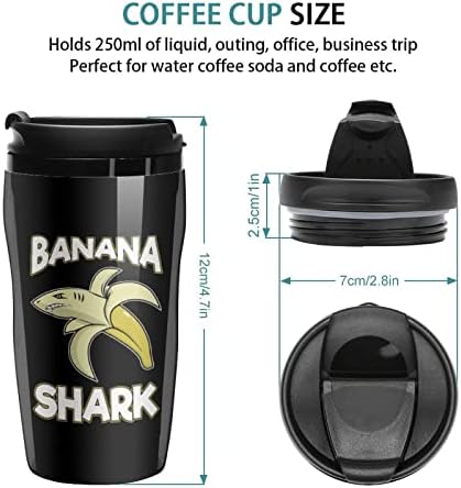 Банана Ајкула Еднократно Кафе Кригла Двојно Ѕид Изолирани Чаши Пластични Гимнастик За Патување