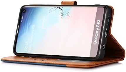 Заштитна Футрола Компатибилна Со Куќиштето Samsung Galaxy S10, Куќиште За Паричник Pu Кожа, Слотови За Картички Магнетно Затворање