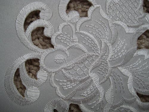 Ткаенина Doily 11 круг бел цвет извезени чипка сечење