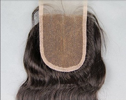 3 начин дел 4*4 Чипка Предниот Врв Затворање 12 кинески Девица Реми коса тело бран природна боја може Да Бидат Обоени