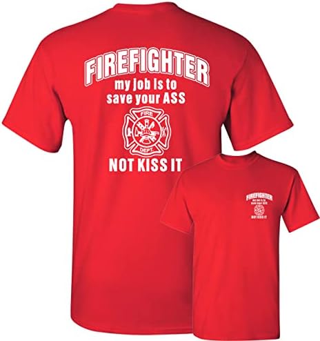 Пожарникар Мојата работа е да ја зачувам маицата за газди смешна кошула за новини за мажи