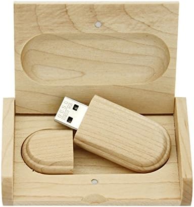 Maple Wood Usb Flash Drive со дрвена кутија U диск меморија за стапчиња за стапчиња