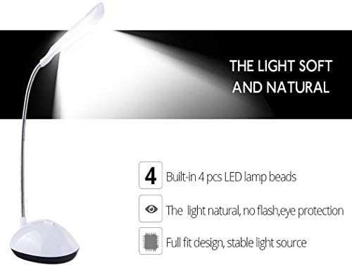 Gijoki LED биро за ламба 360 степени ротирачки очите за заштита на очите за читање светла за светла за ламби за маса