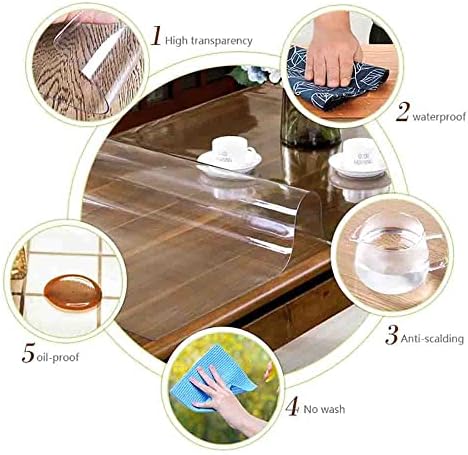 Прилагодено чиста винил тавало за заштита на водоотпорен/правоаголник на масло од правоаголник пластична транспарентна табела