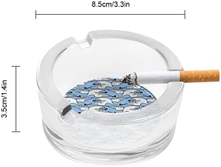 Летање лебед тркалезни стакло од стакло од пепелници за цигари случај симпатична сад за пушење пепел