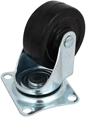 Аексит 2-инчен диа кастри гумени тркала вртливата плоча топка со лежишта на колички 2 тркала за сопирачки 2 не-сопирачки