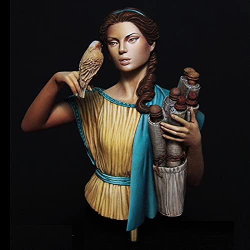Гудмоел 1/10 Антички женски сликар смола фигура на биста модел / необјавен и необоен војник умирачки комплет / LW-8364