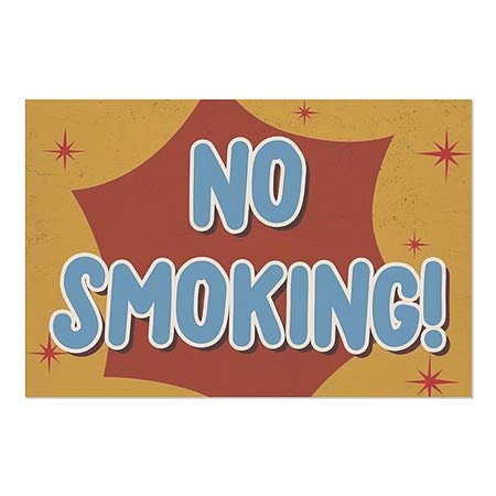 CGSignLab | Забрането Пушење-Носталгија Пукна Прозорец Прицврстување | 18x12