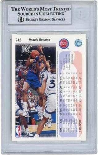 Денис Родман Детроит Пистонс Автограмирана 1992-93 година за трговија со горната палуба - непотпишани кошаркарски картички