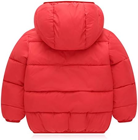 Среќно цреша бебе бебе деца со качулка зимски палто со јакна по ветерно руно наредено