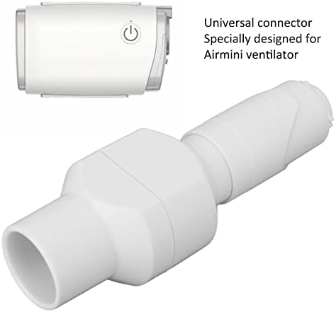 Конектор за црево за машина за дишење, совршено фитинг Намалете го ублажувањето на бучавата удобна адаптер за дишење за вентилатор