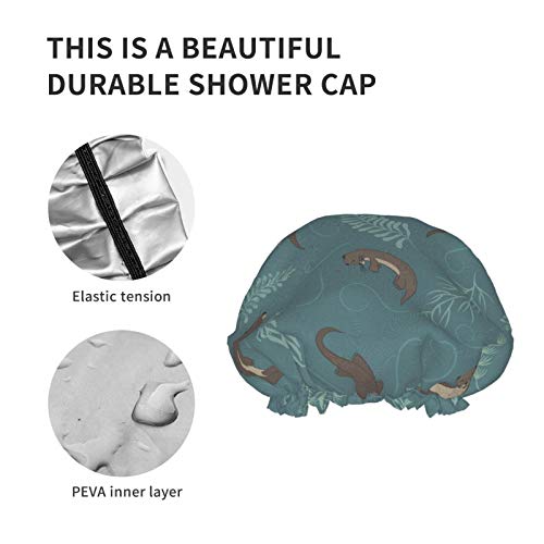 Животинско отер капа за туширање еластично еднократно двојни слоеви капа за водоотпорна надворешност Пева Поставете ја хаубата