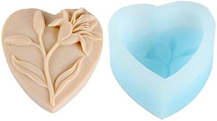 Сапун правејќи мувла во облик на силиконски сапуни во форма на срце, рачно изработени калапи за занаетчиски калапи за занаетчиска