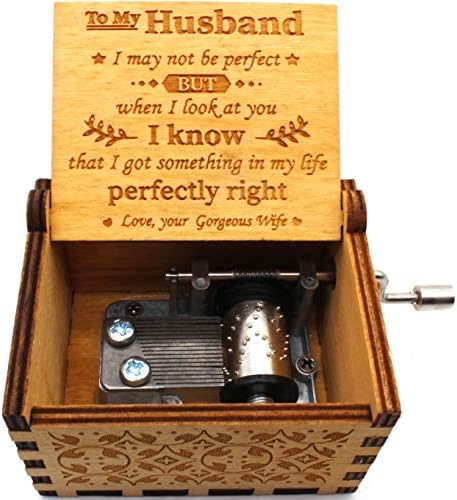 Дрвена музичка кутија Укебобо - Вие сте мојата музичка кутија за сонце, подарок за Денот на вineубените, Божиќ, роденден, годишнина, дечко,