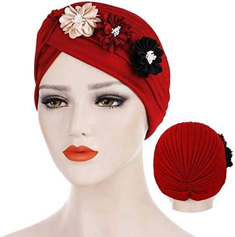 Wpyyi Моден цвет Турбан крцкање внатрешно хиџаб капачиња Индиска капа цврста памучна обвивка Подвлечете ја капакот на хиџаб за жени за жени