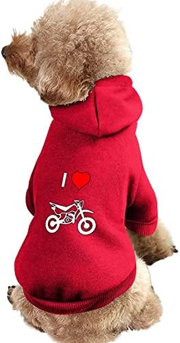 Сакам облека за кучиња со мотокрос зимски дуксери за миленичиња меки и топли дуксери за кучиња за мали средни кучиња