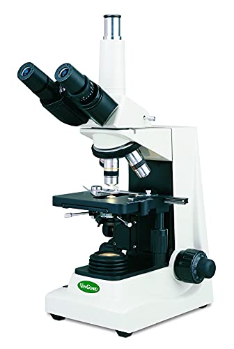 Клинички микроскоп на Vanguard 1430br Brightfield со тринокуларна глава, халогенско осветлување, 4x, 10x, 40x, зголемување од 100x,
